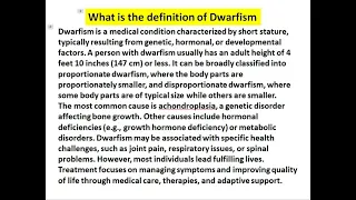 what is the definition of dwarfism