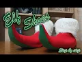 Diy How to make Elf Christmas Shoes Slippers Step by step