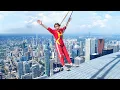 Walking Off America s Tallest Building CRAZY CHALLENGE