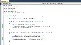 ASP NET 4 0 Essential Skills Lesson 5-9 Convert variables using cast and ToString