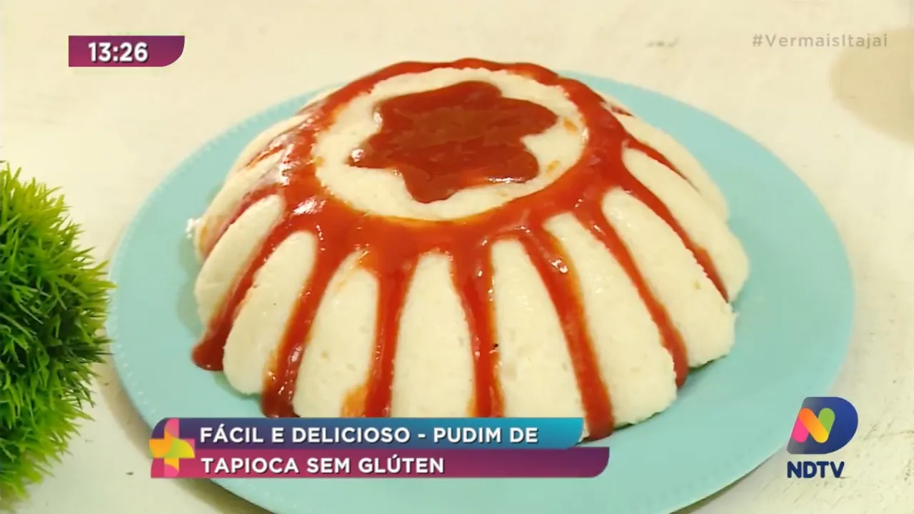 Pudim de tapioca sem glúten