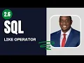 2 6 How to use LIKE Operator in SQL SQL Full Course for Beginners By Carl Huff