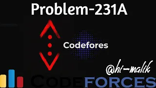 CodeForces Problem 231 A Team hi-malik