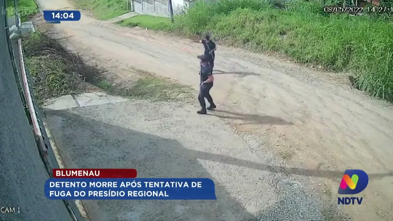 Blumenau: detento morre após tentativa de fuga do Presídio Regional