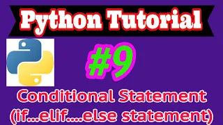 Python Tutorial in Hindi Conditional Statement if elif else statement