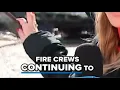 Crews battle 2 house fires in Marion amid high winds