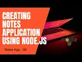 Notes Application - node js
