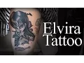 Getting my Elvira Tattoo - Amy Mymouse