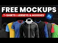 Free Mockups Pack of Jerseys and Hoodies - InsanePSD