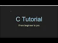 C Beginner to Pro - Introduction