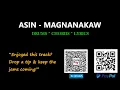 Asin - Magnanakaw (Lyrics & Chords)