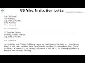 LETTER TEMPLATE How To Write US Visa Invitation Letter Step by Step Guide Writing Practices