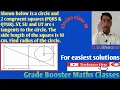 Shown below is a circle and 2 congruent squares PQRS QTUR ST SU and UT are tangents to the