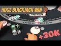Monster Blackjack Win - 2 Hands at Once