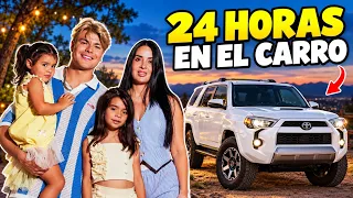 24 HORAS VIVIENDO EN EL NUESTRO CARRO 🚗 😱