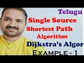 Single Source Shortest Path Algorithm in Telugu Dijkstra Algorithm Example 1 Greedy Method