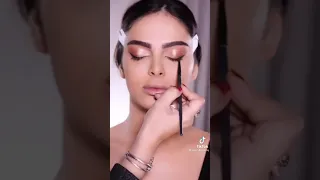 مكياج مناسب لفستان اسود او رصاصي يخبل                                           دندنها
