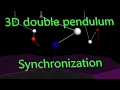 Double spherical pendulum synchronization