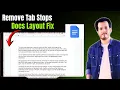 How To Remove Tab Stops in Google Docs Clear Ruler Tabs Easily