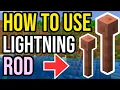 How To Use LIGHTNING ROD In Minecraft Java Bedrock