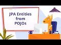 Create JPA entities based on POJOs JPA Buddy