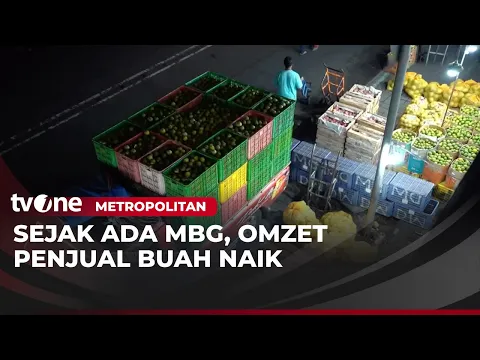 Omzet Penjual Buah Melon Naik Imbas MBG