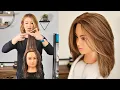 SHORTER LAYERED HAIR CUT | HOW TO CUT SHORT LAYERS | FACE FRAMING | TUTORIAL
