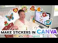 Make Stickers in Canva for Free Beginner Friendly