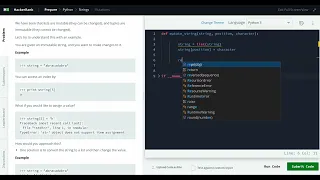 Hackerrank Python Solution Strings - Python Mutations