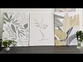 Finished Example of Minimalist Art Print 3 Piece Wall Art mybudgetart com au
