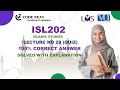 ISL202 Lecture MCQs - Practice VU