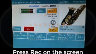 record audio song inside sd series and on different support