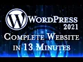 WordPress - Tutorial for Beginners in 13 MINUTES 2021 Updated