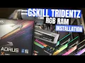 GSkill TridentZ RGB RAM Installation - Tutorial Configuring XMP