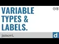 Variable types labels jamovi