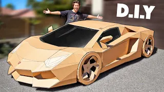 d i y cardboard lamborghini