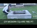 DIY Fire Pit Modern Square Fire Ring Step-by-Step Guide