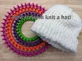 How to make a simple hat on a round knitting loom