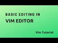 Vim Tutorial For Beginners Vim Basics in 12 minutes How To Use Vim