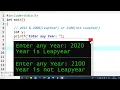 c program to check leap year learn coding