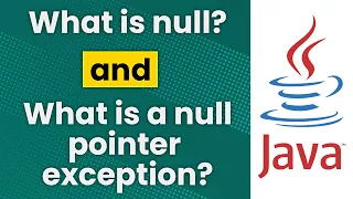 What is null and a null pointer exception Java Tutorial