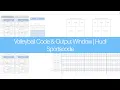 Volleyball Code Output Window Hudl Sportscode