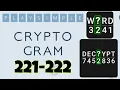 PlaySimple CRYPTOGRAM level 221 222