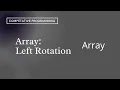Array Left Rotation HackerRank Day 5