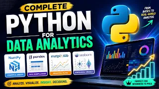 Complete Python for Data Analytics Data Science NumPy Pandas Matplotlib Seaborn Full Course