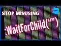 Roblox Devs stop misusing WaitForChild