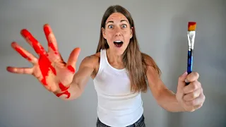 I Make a Realistic Painting with MY OWN BLOOD