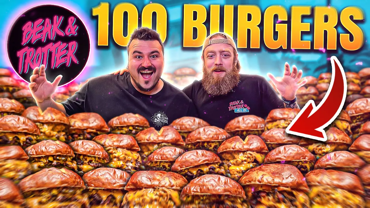 Cocine 100 Burgers y las REGALE en mi Hamburgueseria
