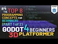 Godot 4 3D Platformer Lesson Coding 101 Part 1