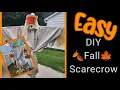 DIY Scarecrow for Fall Decorating Easy Budget Friendly Outdoor Fall Decor